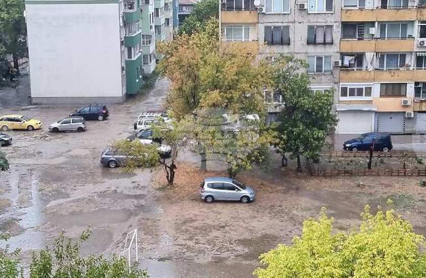 В Пловдив 12 екипа на общински предприятия отводняват улици и отстраняват паднали дървета