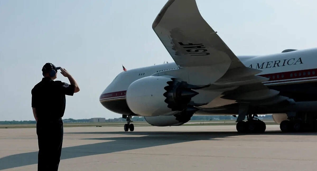 ����� ����� ������� �� ���������� �� ����� Air Force One �� �����